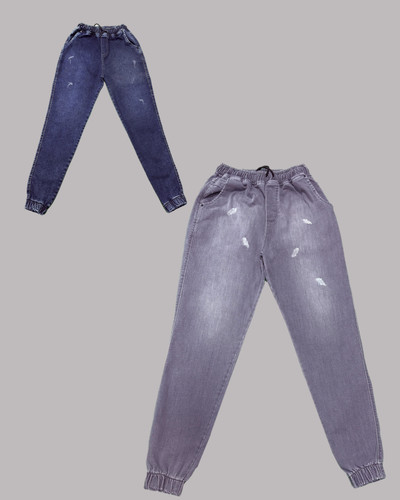 اسلش جین مردانه دمپا کش زاپدار