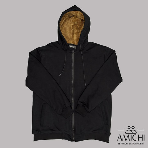 سویشرت مردانه مشکی سایز بزرگ داخلخز