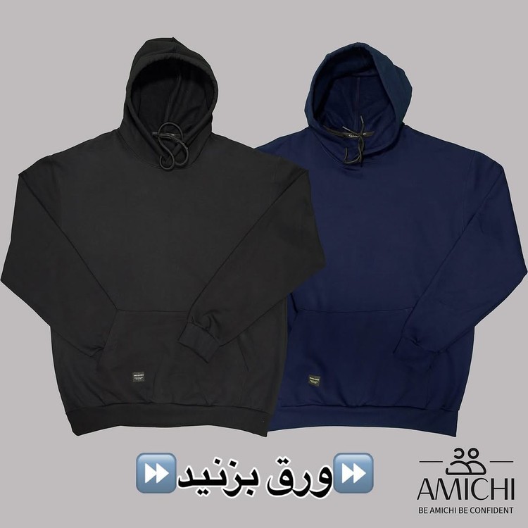 هودی مردانه سایزبزرگ بیسیک پارچه دورس سهنخ