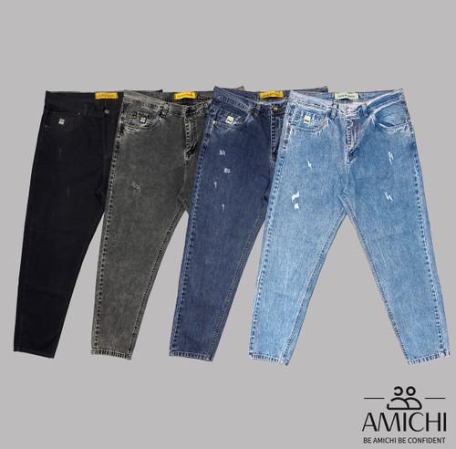 شلوار جین سایزبزرگ مامفیت زاپدار