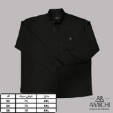 پیراهن مردانه سایزبرگ تک جیب آستین بلند