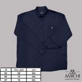 پیراهن مردانه سایزبرگ تک جیب آستین بلند