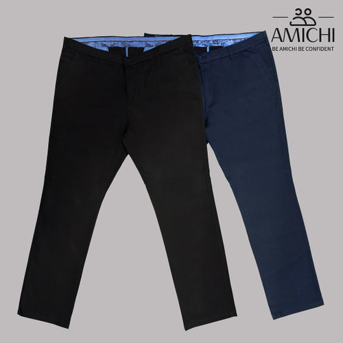 شلوار مردانه کتان کش سایز بزرگ سوپرسایز