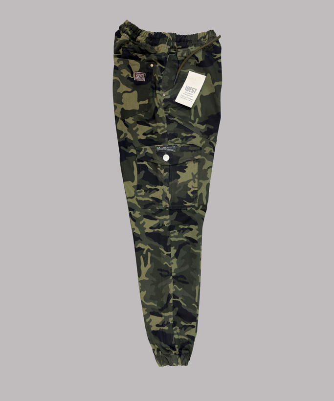 اسلش مردانه سایزبزرگ کتان چریکی شش جیب