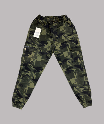 اسلش مردانه سایزبزرگ کتان چریکی شش جیب