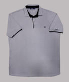 تیشرت سایزبزرگ یقهدار مردانه نخپنبه GAP