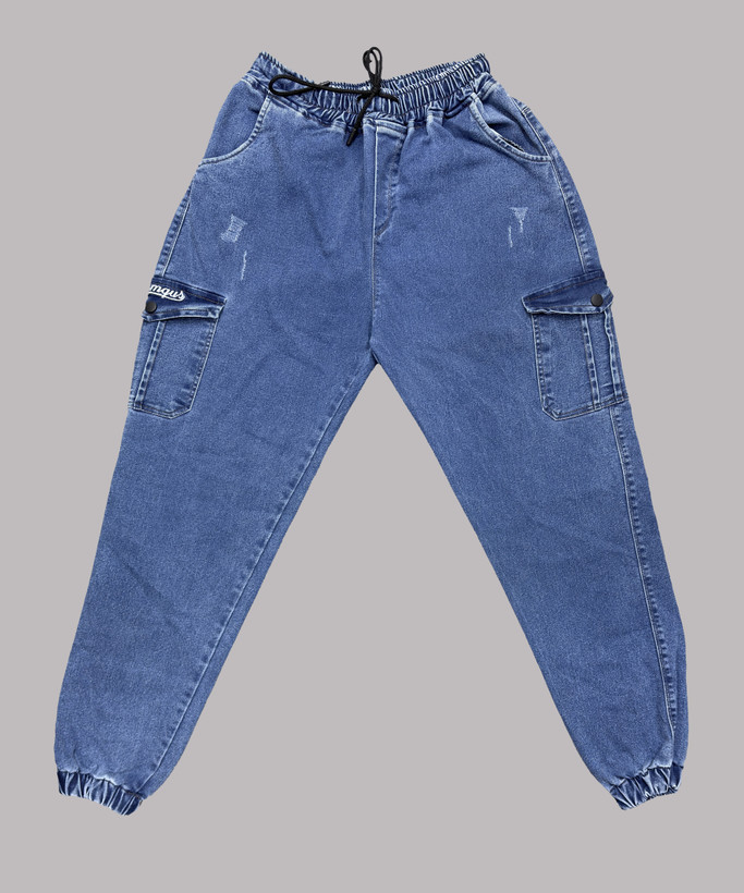 اسلش سایزبزرگ شش جیب جین مردانه دمپاکش